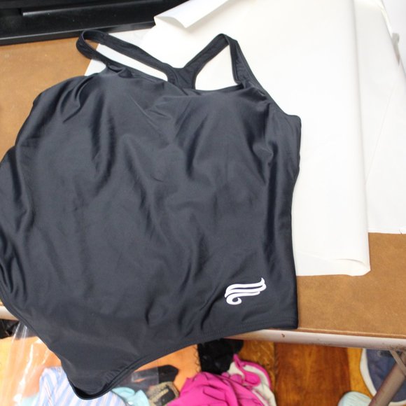 Attracosports black one piece swimsuit XL NWT Beach - Picture 7 of 7